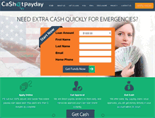 Tablet Screenshot of cashatpayday.com